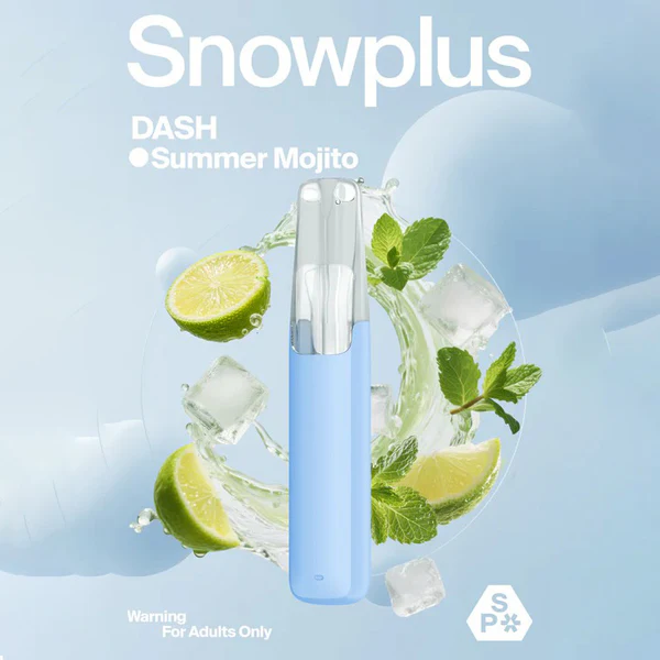 正品雪加鸭嘴兽Snowplus DASH一次性电子烟-莫吉托薄荷味